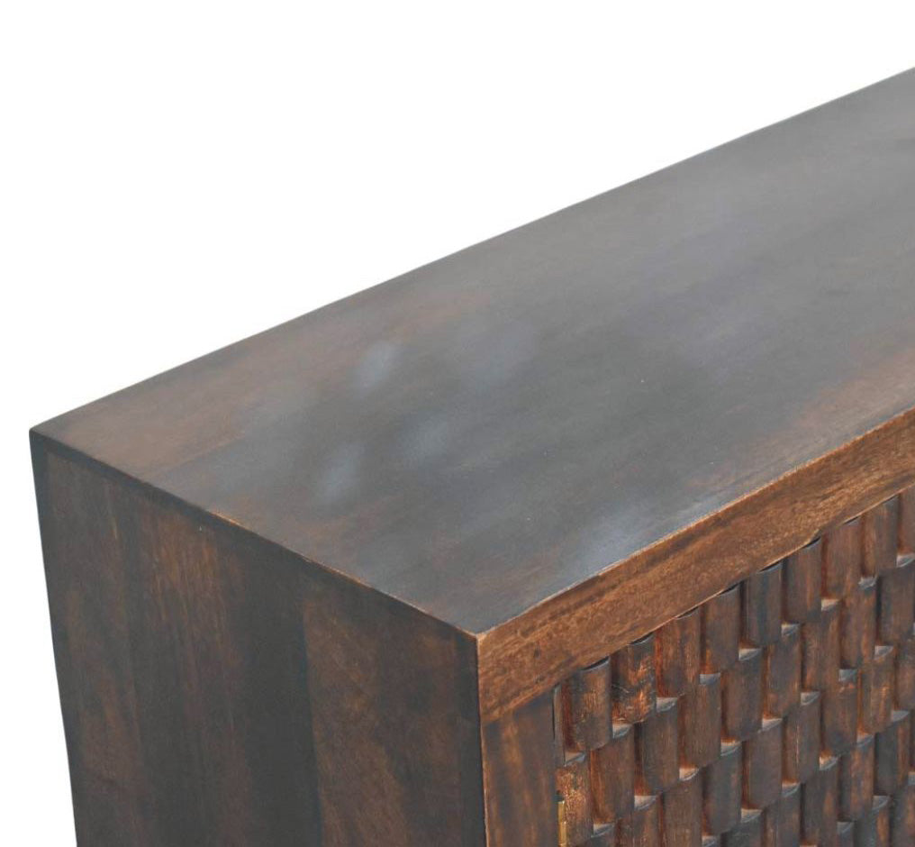 Cadiz Carved Drawer Chest | Solid Mango Wood