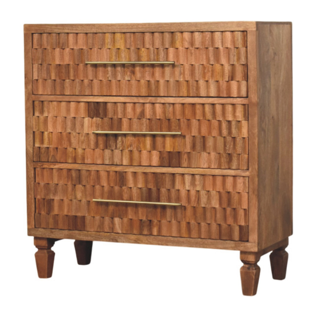 Cadiz Carved Storage Chest | Solid Mango Wood