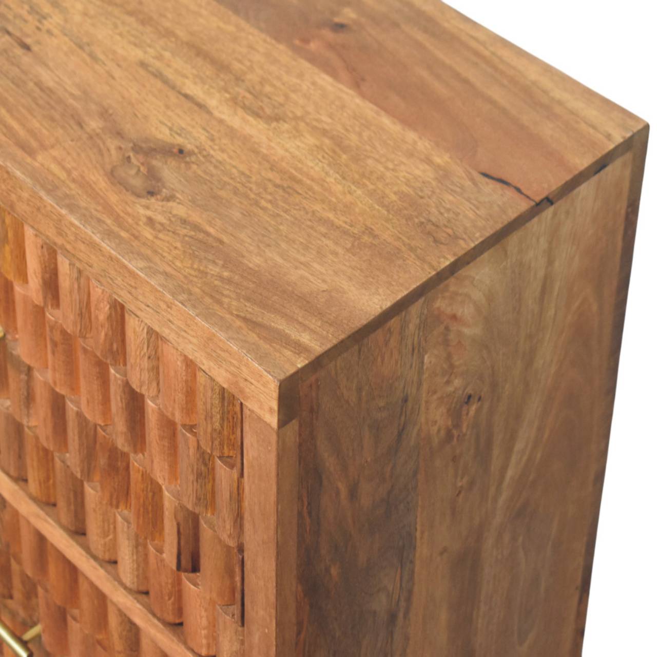 Cadiz Carved Storage Chest | Solid Mango Wood