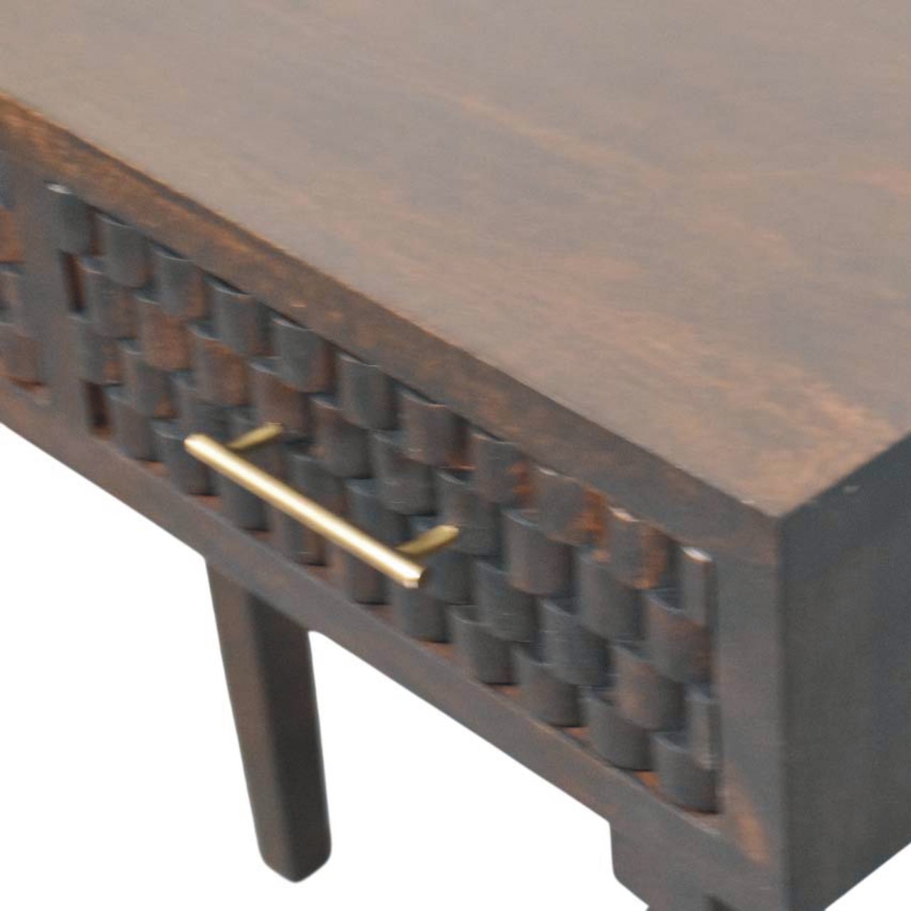 Cadiz Carved Slim Console | Solid Mango Wood