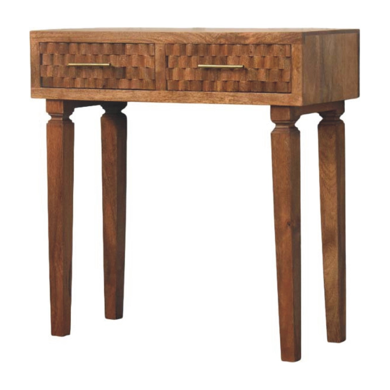 Cadiz Carved Twin-Drawer Console | Solid Mango Wood