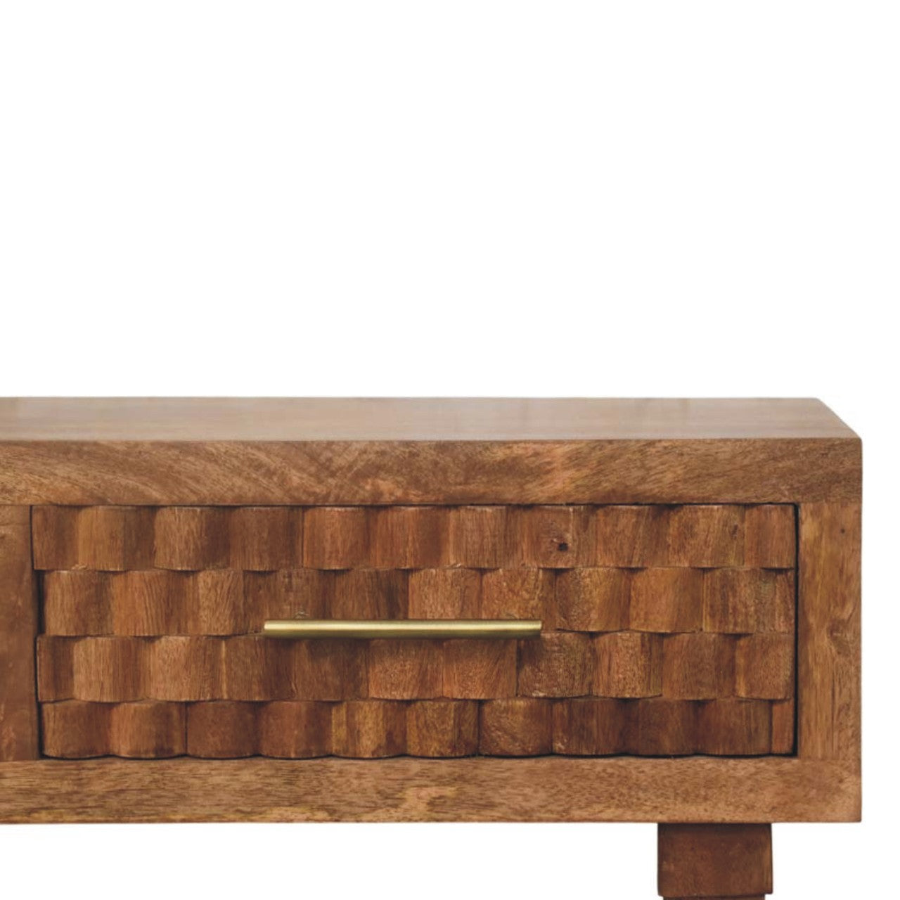Cadiz Carved Twin-Drawer Console — detail close-up