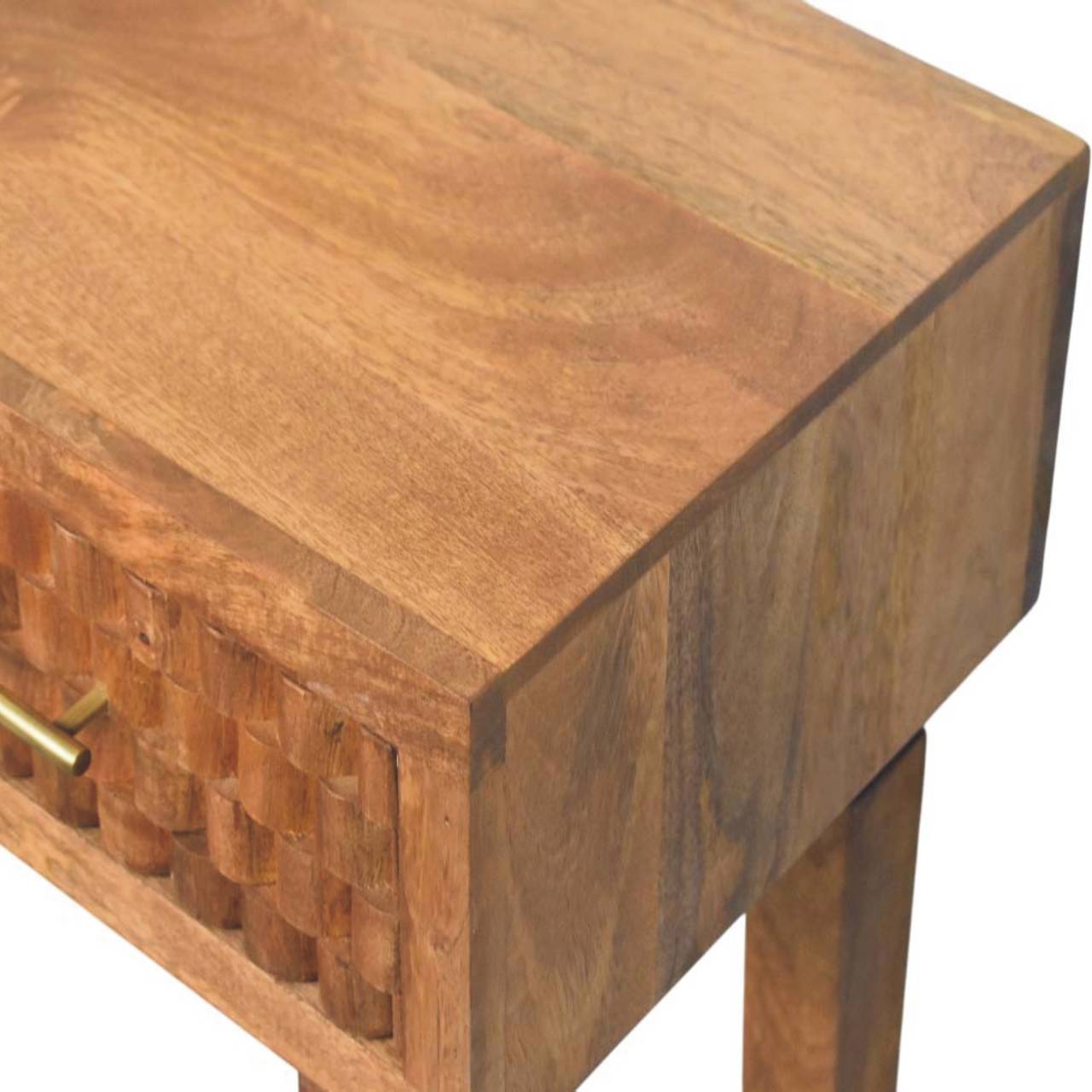 Cadiz Carved Twin-Drawer Console | Solid Mango Wood