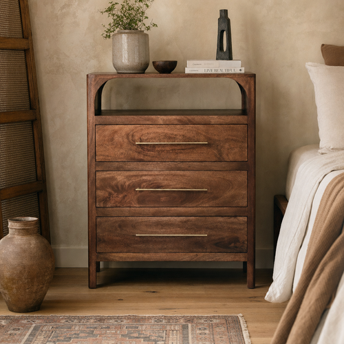 Arc-Line 3 Drawer Chest — lifestyle photo