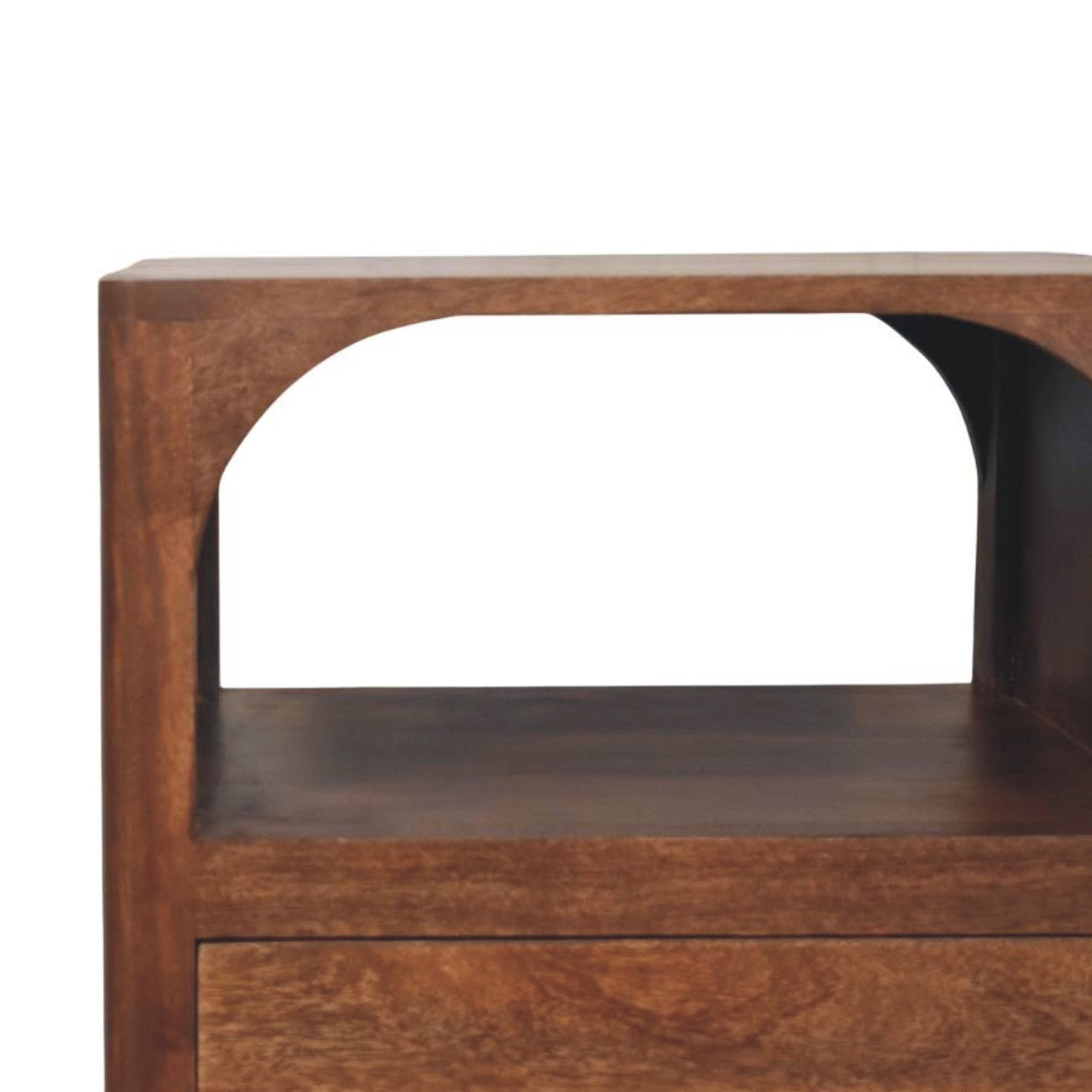 Arc-Line Bedside Table — detail close-up