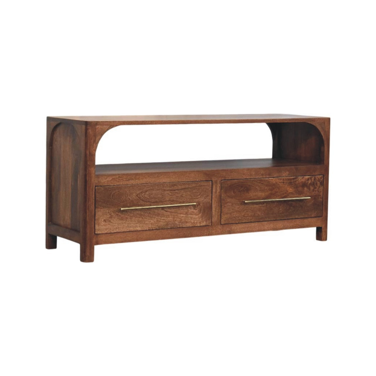 Arc-Line Media Console — side angle