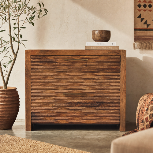 Amber Wavefront Cabinet — lifestyle photo
