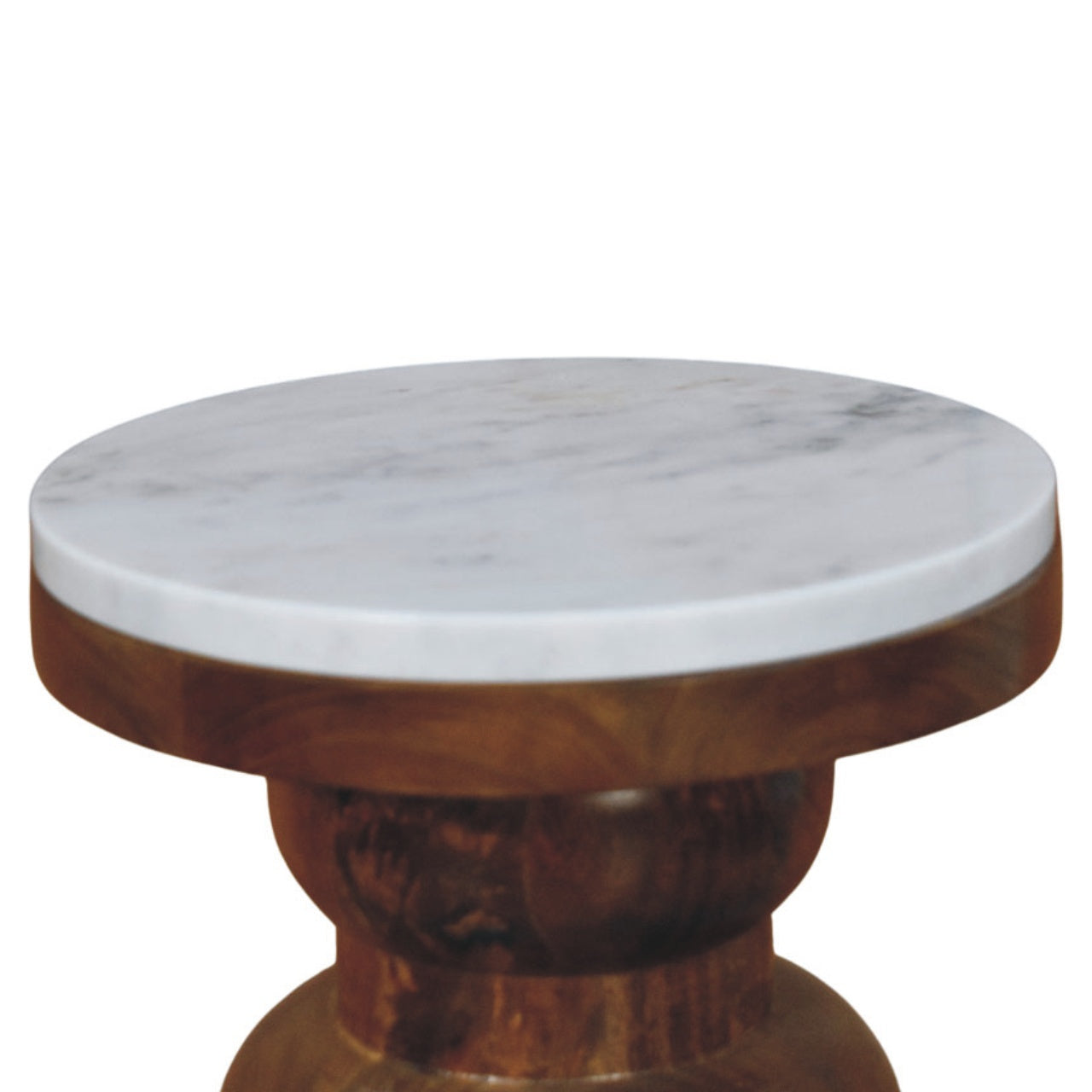 Marble Top Bulla Side Table — detail close-up