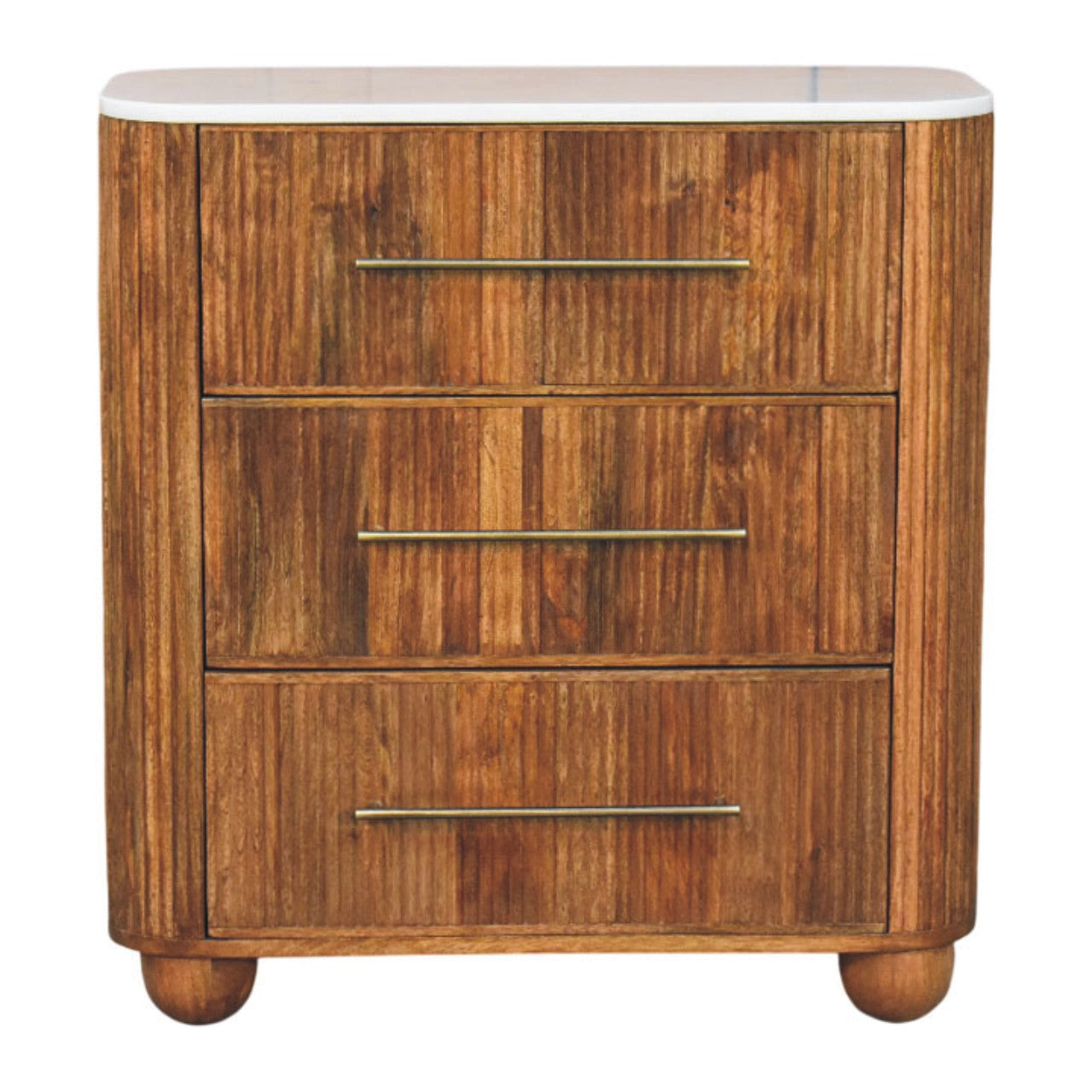 Beaumont Marble Chest | Solid Mango Wood