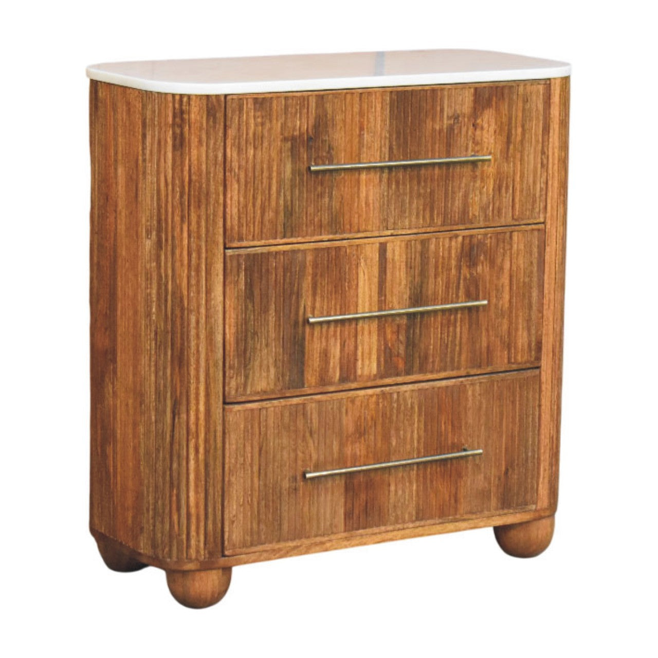 Beaumont Marble Chest | Solid Mango Wood