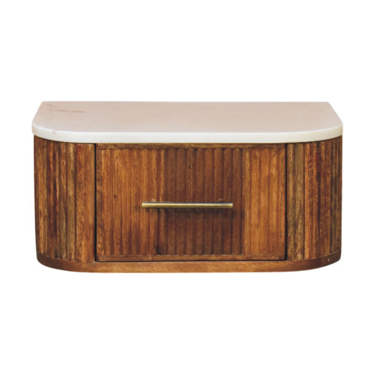 Beaumont Wall-Mounted Bedside Table | Solid Mango Wood