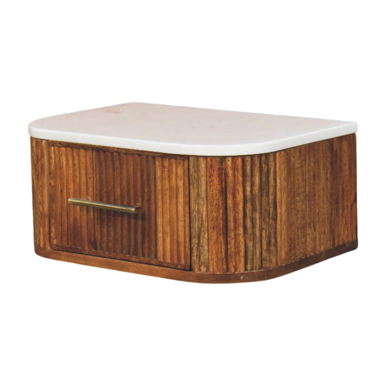 Beaumont Wall-Mounted Bedside Table | Solid Mango Wood
