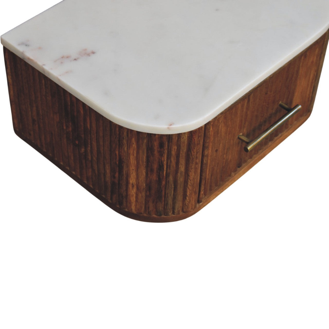 Beaumont Wall-Mounted Bedside Table | Solid Mango Wood