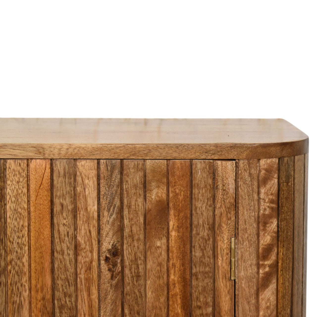 Fluted Curve Cabinet | Solid Mango Wood