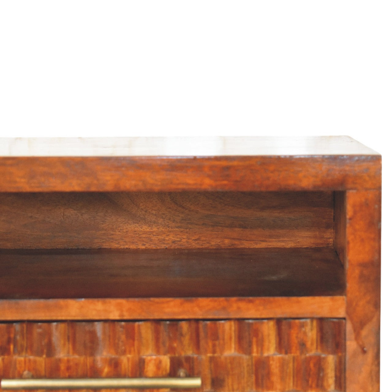 Cadiz Textured Bedside Table | Solid Mango Wood